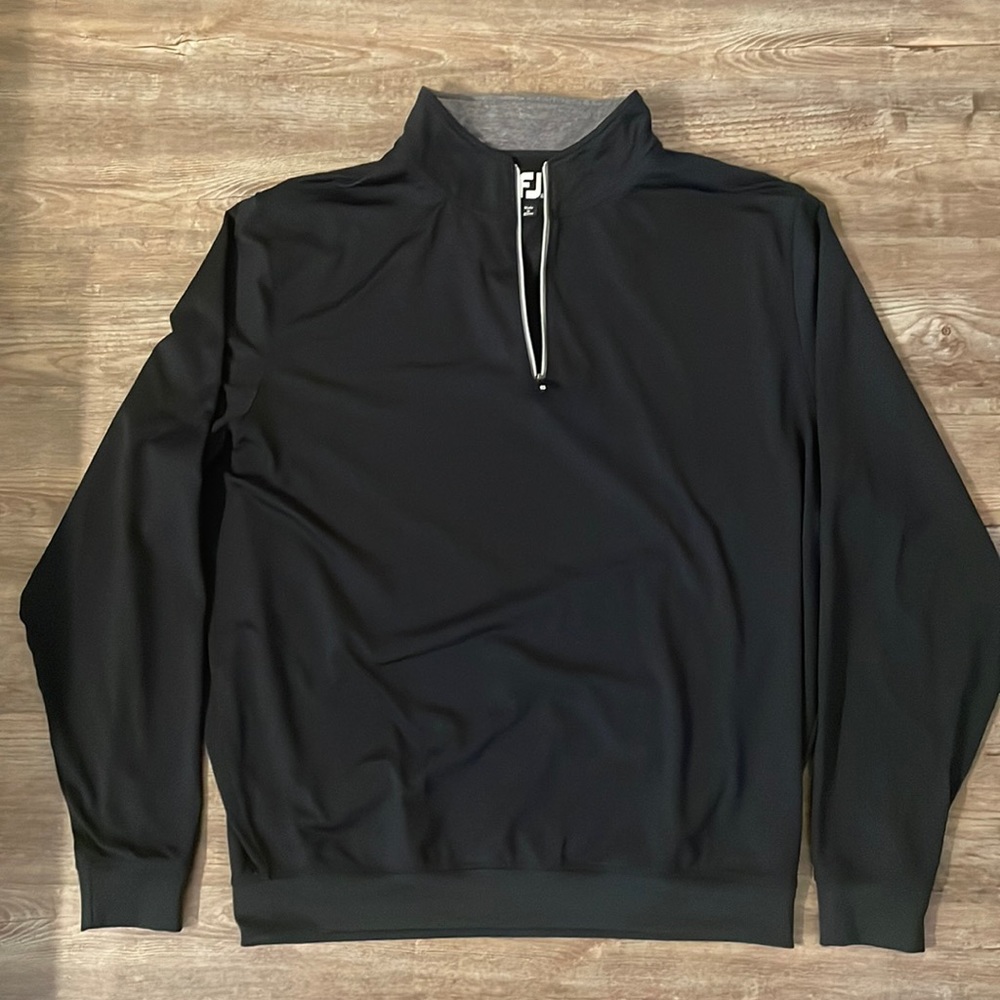 Mens XL Footjoy quarter zip color black